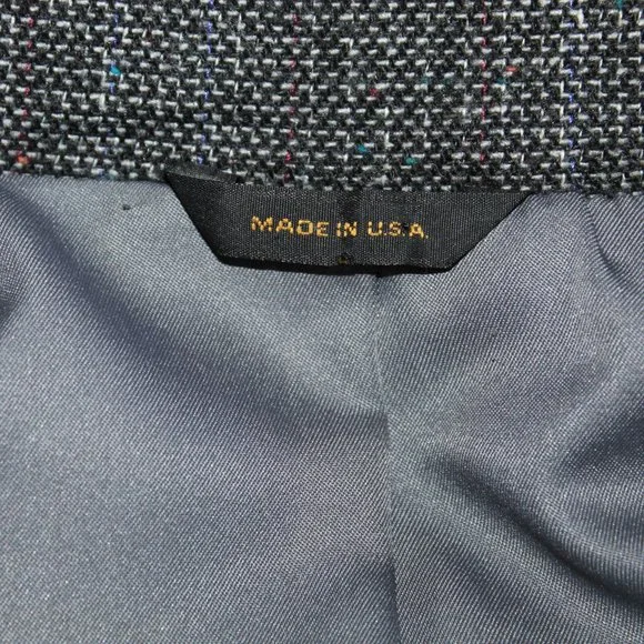 Vintage Pioneer Wear Golden Collection Gray Wool Western Blazer Jacket Men's 40L - Picture 8 of 10